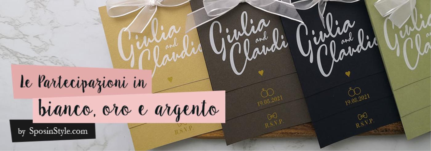 Partecipazioni di Matrimonio nomi degli sposi