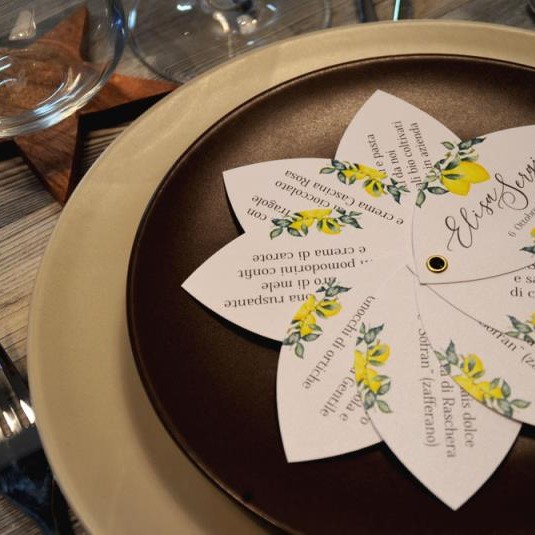 Menu Matrimonio Classici, a ventaglio o con segnaposto integrato
