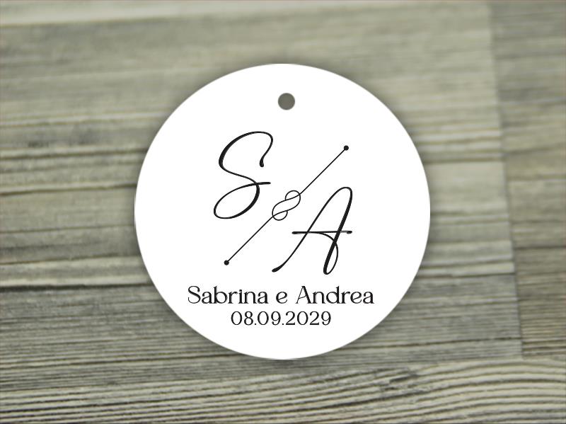 Biglietto Bomboniera Tondo  INFINITO