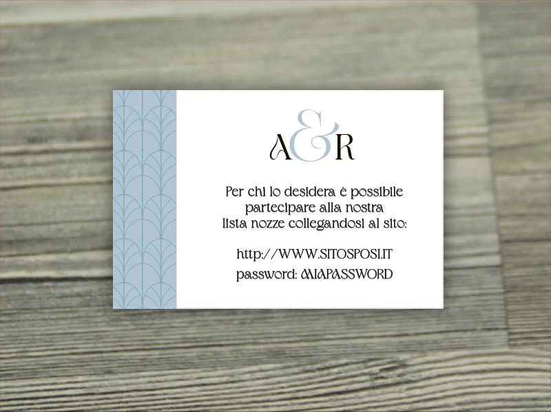 Biglietto Lista Nozze   PALETTE