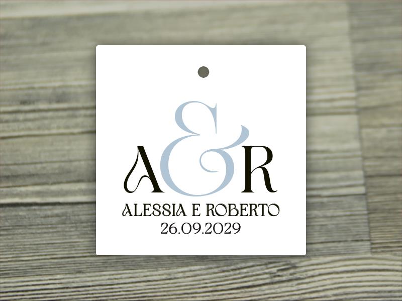 Biglietto Bomboniera Quadrato  PALETTE