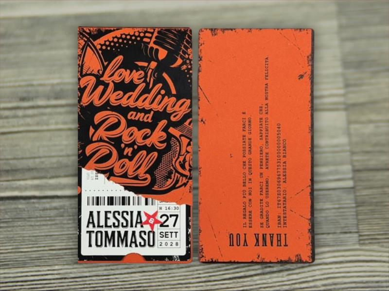 Partecipazione di Matrimonio   ROCK