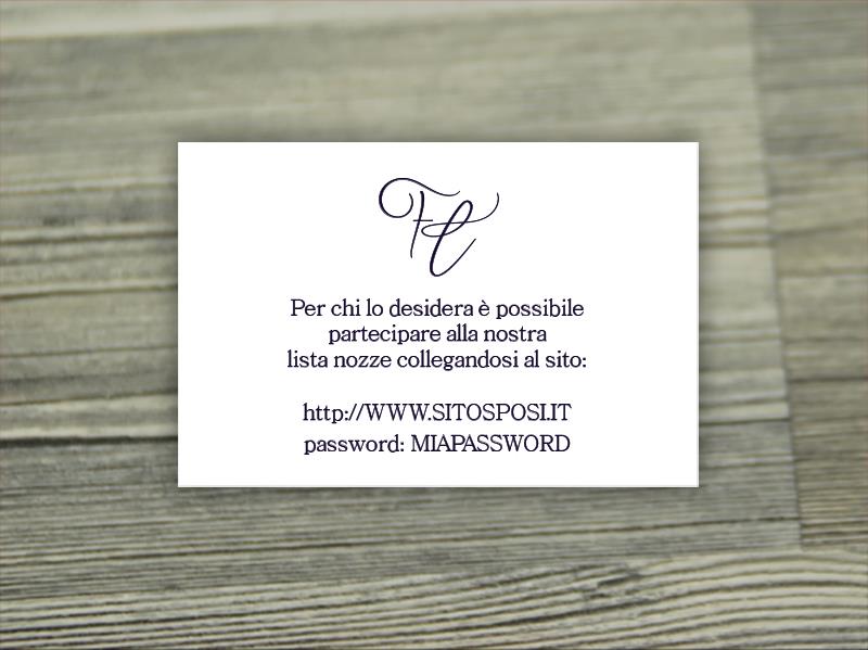 Biglietto Lista Nozze   PROVENZA