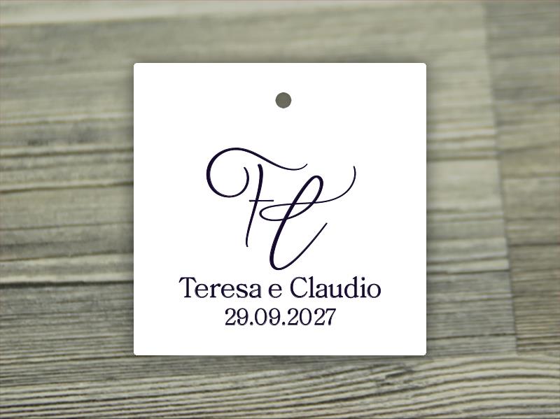 Biglietto Bomboniera Quadrato  PROVENZA